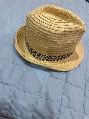 NWOT Fair Weather Straw-Style Sun Hat in Mustard